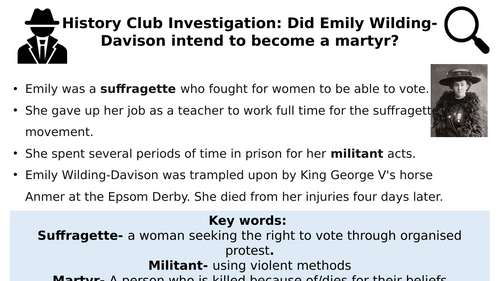 History Mystery: Emily Davison Martyr or Accident?