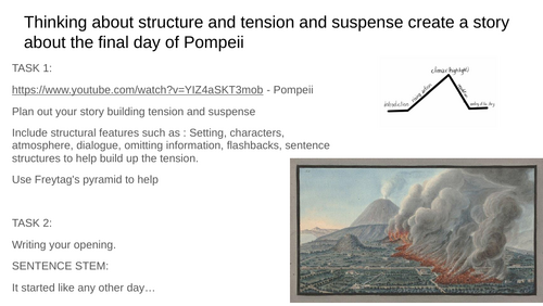 Creative Writing (Tension and Suspense ) Lessons
