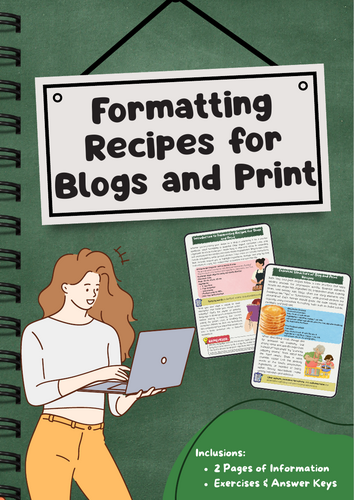 Formatting Recipes: Blog and Print Guidelines