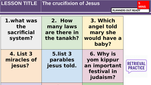 Crucifixion of Jesus Y7 Christianity