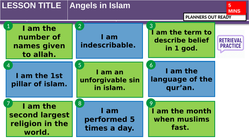 Angels in Islam Y7