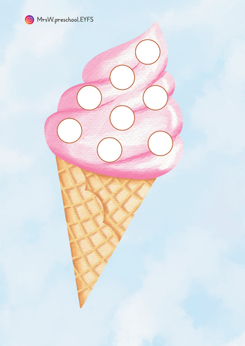 Fine motor ice creams