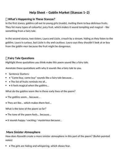 Year 7: Introduction to the Gothic Scheme of Work