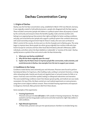 Holocaust - concentration camps