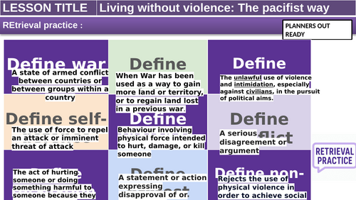 Pacifism KS3/4