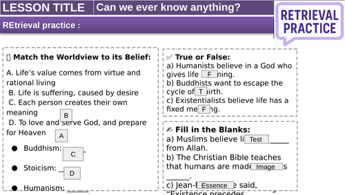 Can we ever know anything? KS3/4 Philosophy