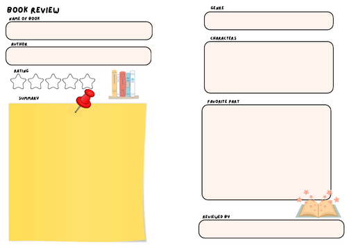 FREE Book Review Template – KS2 Reading Response Sheet