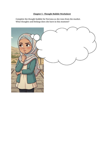 The Breadwinner - Chapter 5 Thoughts Worksheet