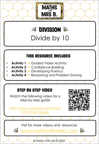 Divide by 10 | Maths with Mrs B.