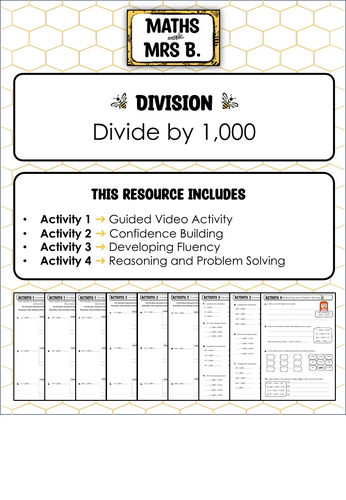 Divide by 1000 | Maths with Mrs B.