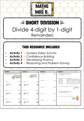 Short Division 4-digit by 1-digit | Maths with Mrs B.