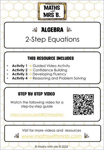 2-step Equations | Algebra