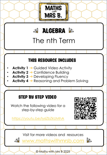The nth Term | Maths with Mrs B.