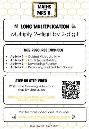 Long Multiplication | 2-digit by 2-digit | Maths with Mrs B.