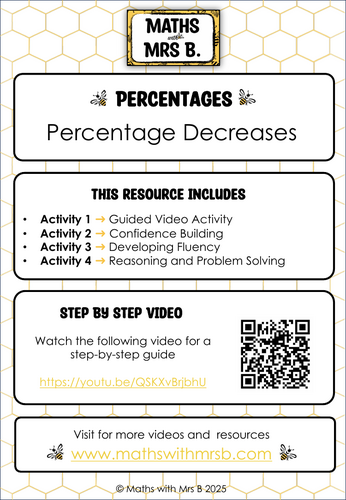 Percentage Decreases | Maths with Mrs B.