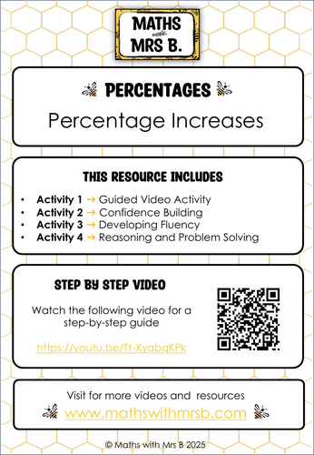 Percentage Increases | Maths with Mrs B.