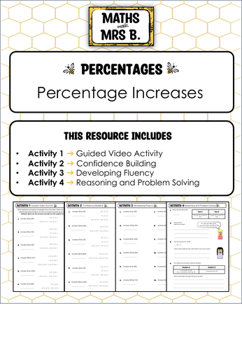 Percentage Increases | Maths with Mrs B.