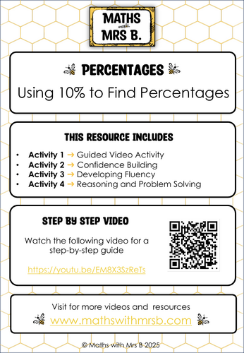 Use 10% to Calculate Percentages | Maths with Mrs B.