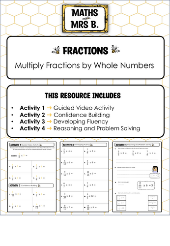 Multiply Fractions by Whole Numbers | Maths with Mrs B.