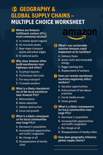 The Great Amazon Heist Worksheet