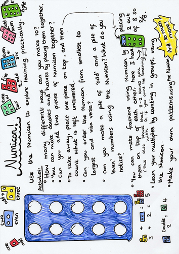 Numicon Poster - the hows and whats of Numicon