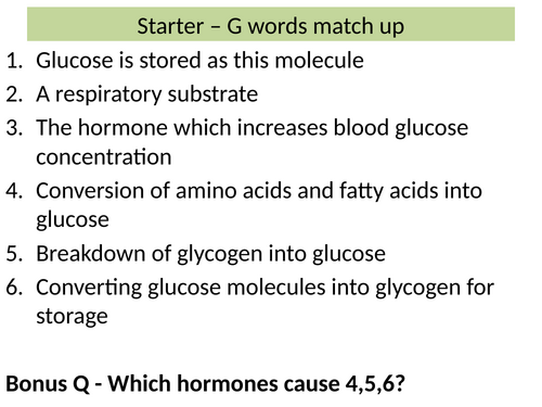 Diabetes AQA A level Biology