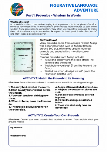 Figurative Language Worksheet