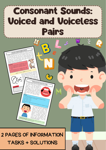 Consonant Sounds: Voiced and Voiceless Pairs