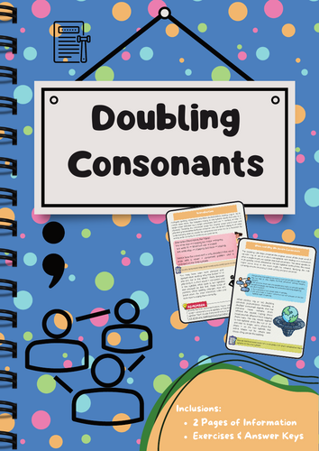 Doubling Consonants Before -ing and -ed Endings