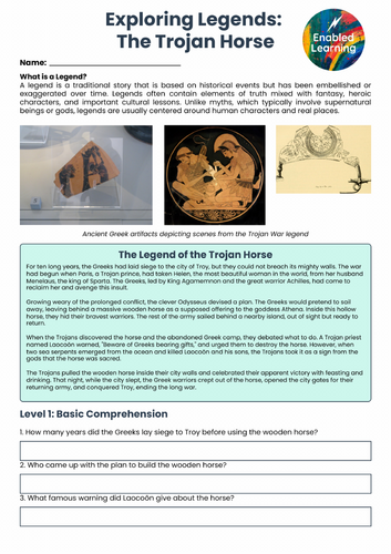 Understanding Legends - Comprehension