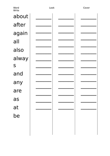 100 Year 2 spelling words