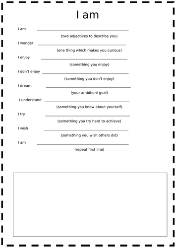 "I am" Poem