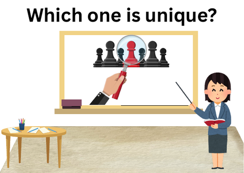 Which One is Unique? - Kids FlashCard Activity