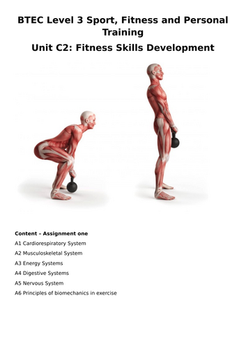 BTEC Sport Fitness and Personal Training Unit C2: Fitness Skills development