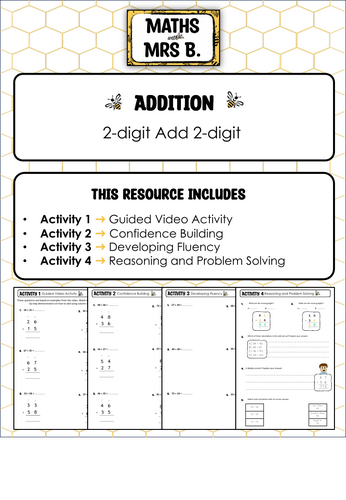 Column Addition | 2-digit add 2-digit | Maths with Mrs B.
