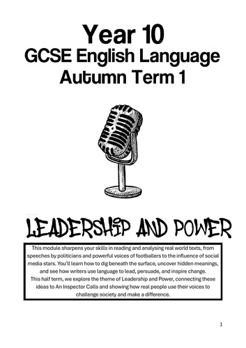 English Language - Leadership and Power