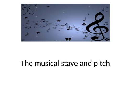 The stave and notation intro