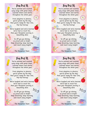 End of Reception Poem
