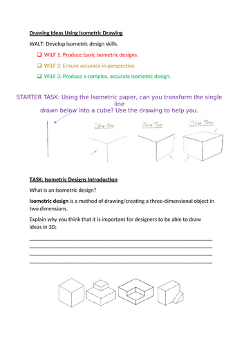 KS3 DT - Isometric Drawing
