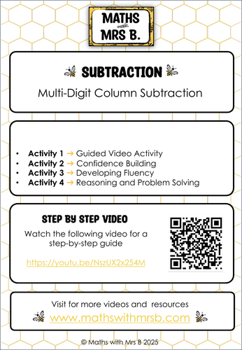 Multi-Digit Column Subtraction | Maths with Mrs B.