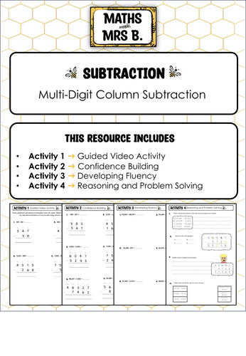 Multi-Digit Column Subtraction | Maths with Mrs B.