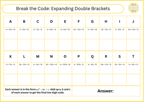 Break the Code - Expanding Double Brackets