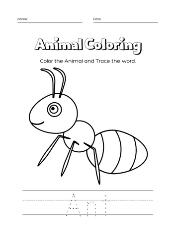 Animale colore page