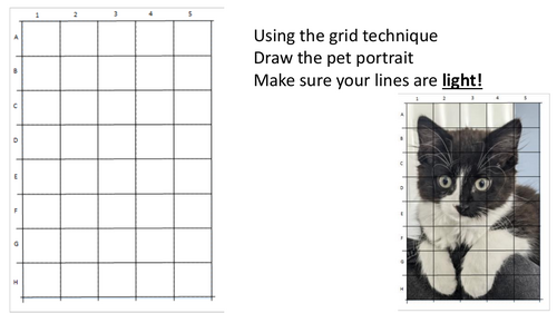 How to draw an accurate image using a grid