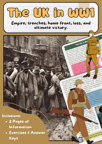 The UK in WW1: Causes, Warfare, Home Front