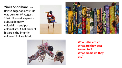Textile Artist Fact Sheets