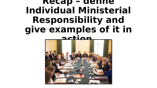 Prime Minister and the Executive (Edexcel Politics)