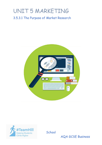 3.5.3 The purpose and methods of market research