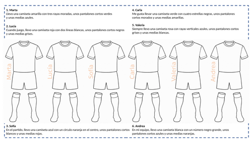 Spanish football kit colouring