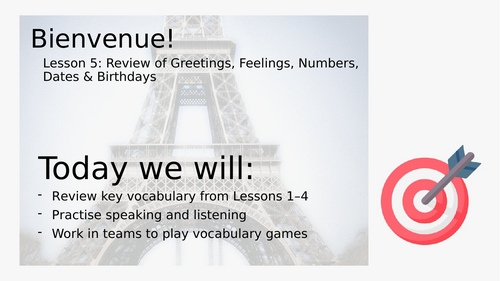 First 2 Weeks KS3 MFL Bundle - French